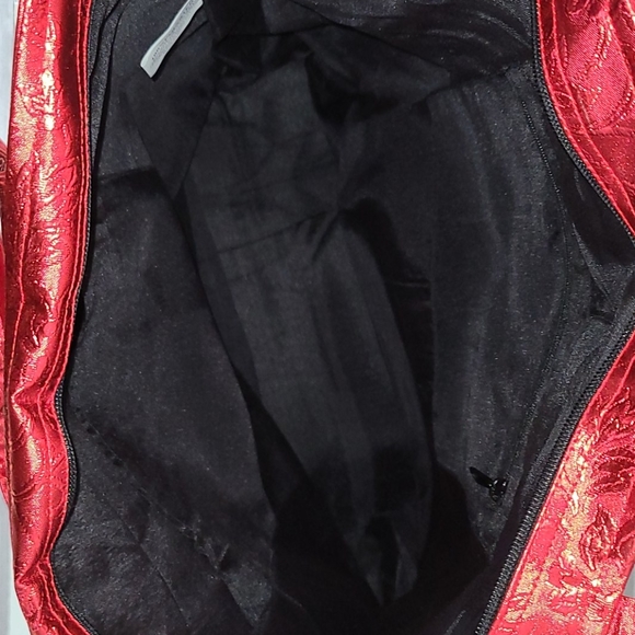 NWT red embellished tote by elegant additions - Picture 2 of 3